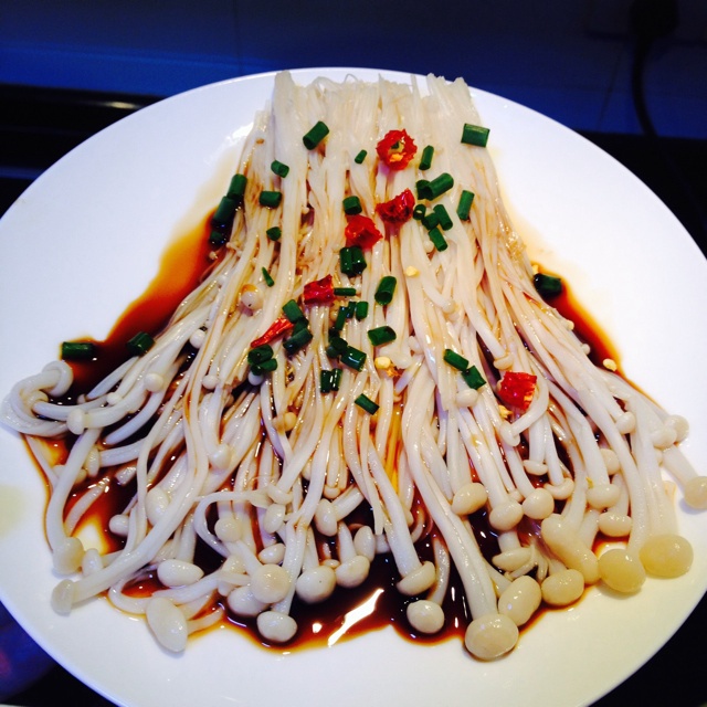 白灼金针菇