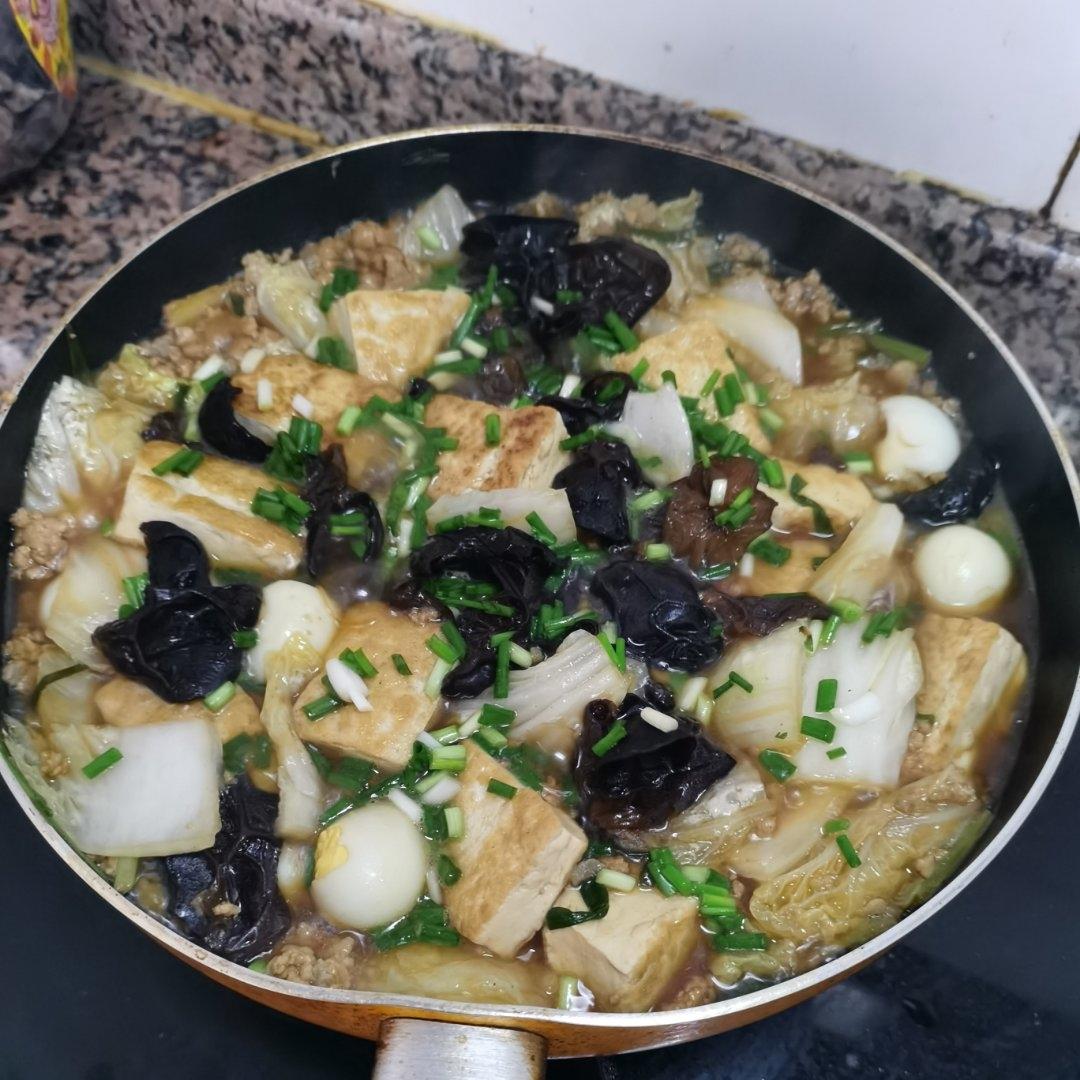 白菜豆腐煲