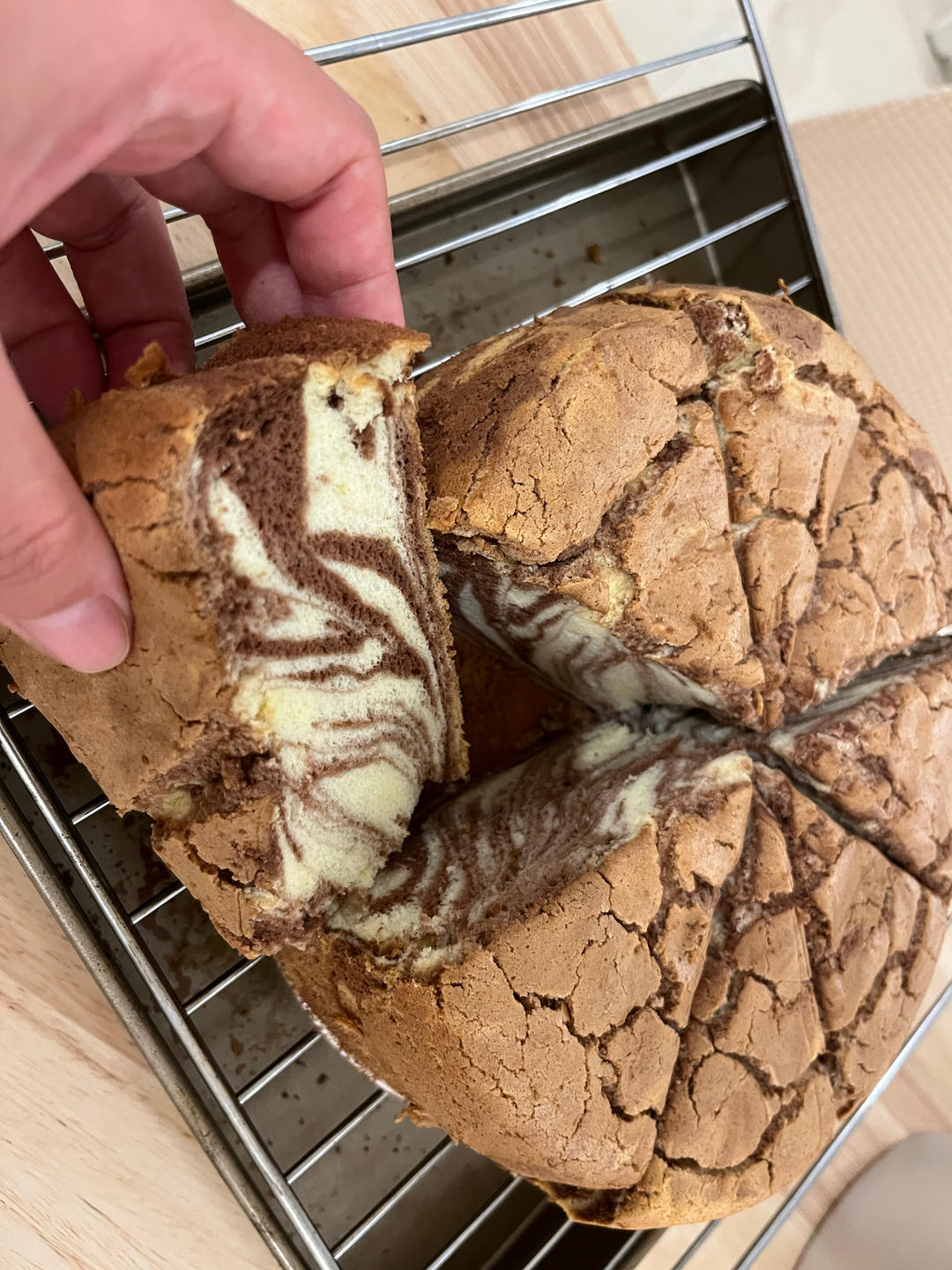 大理石戚风蛋糕8寸