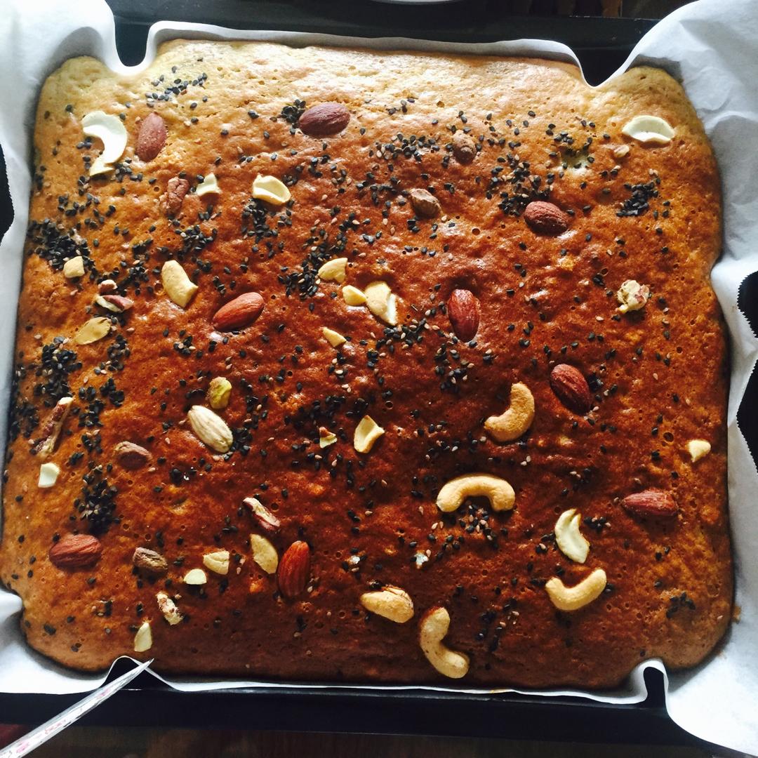 香蕉核桃蛋糕（低油少糖健康版）