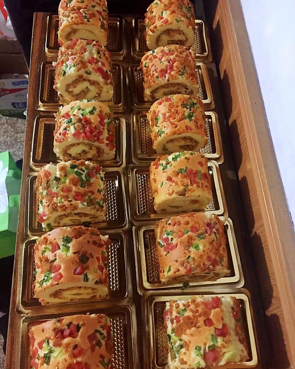 超赞的肉松火腿蛋糕卷