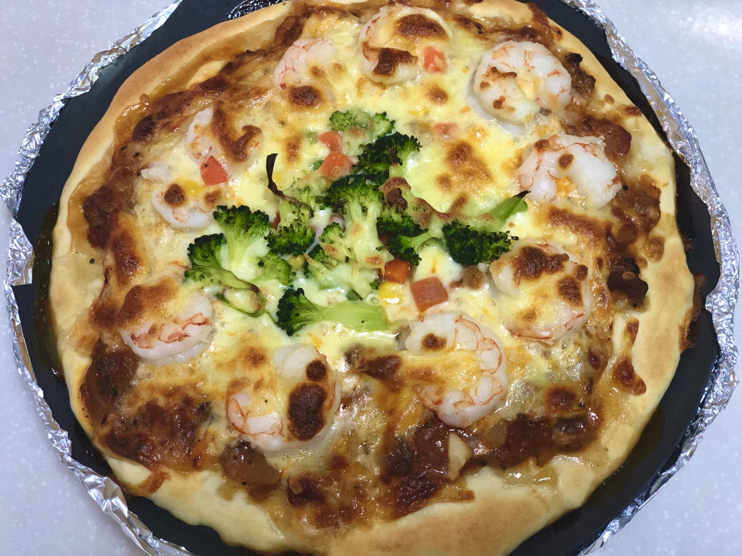 儿子说比BSK好吃的披萨（含披萨酱、饼底做法）