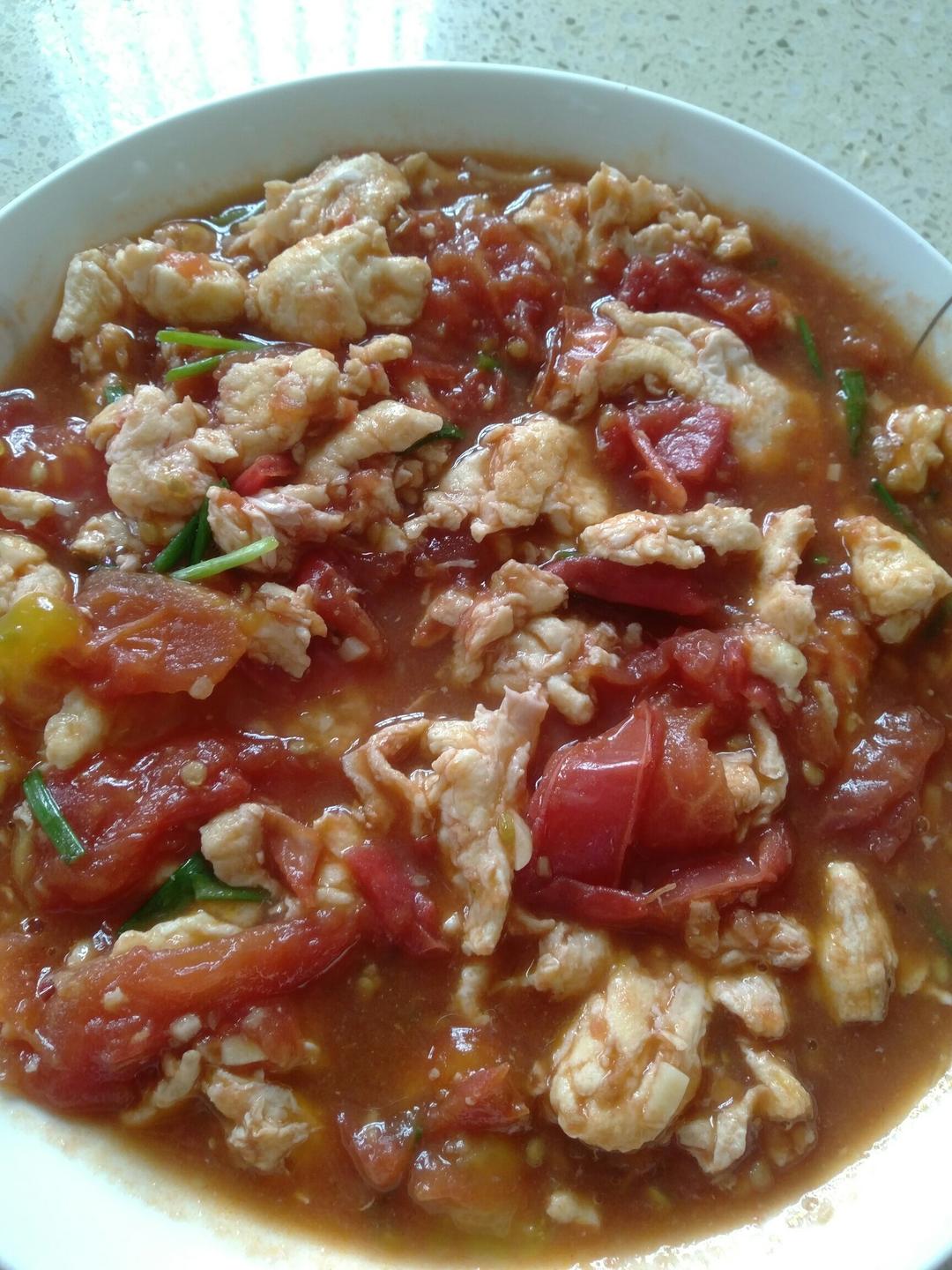 赛螃蟹炒番茄【The national Chinese food】