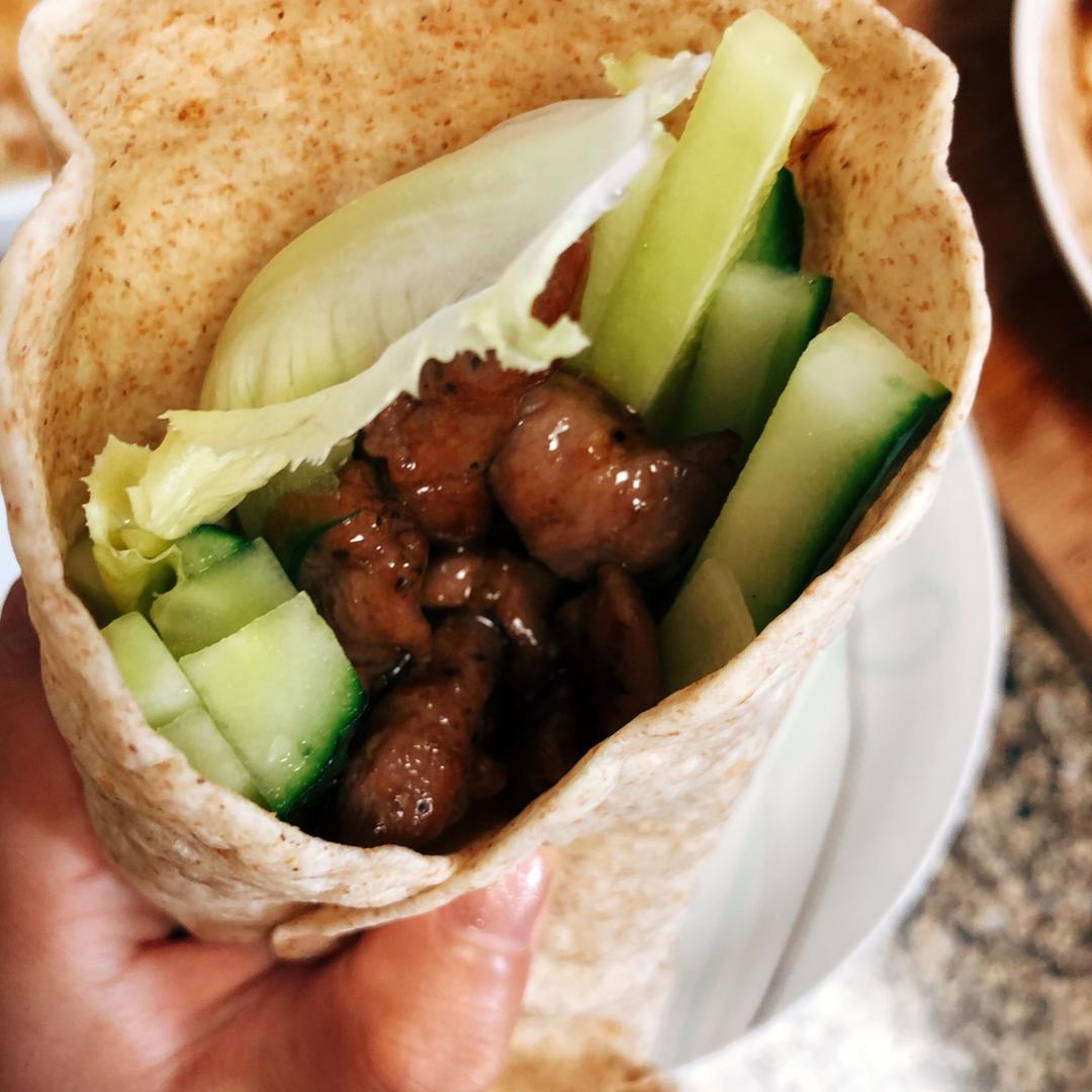 有肉有菜的五分钟早餐的做法