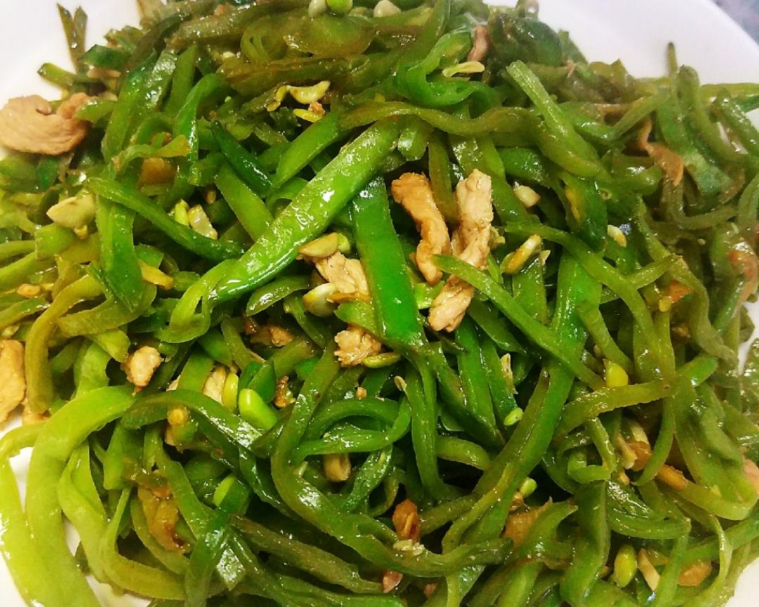 梅豆丝炒肉的做法