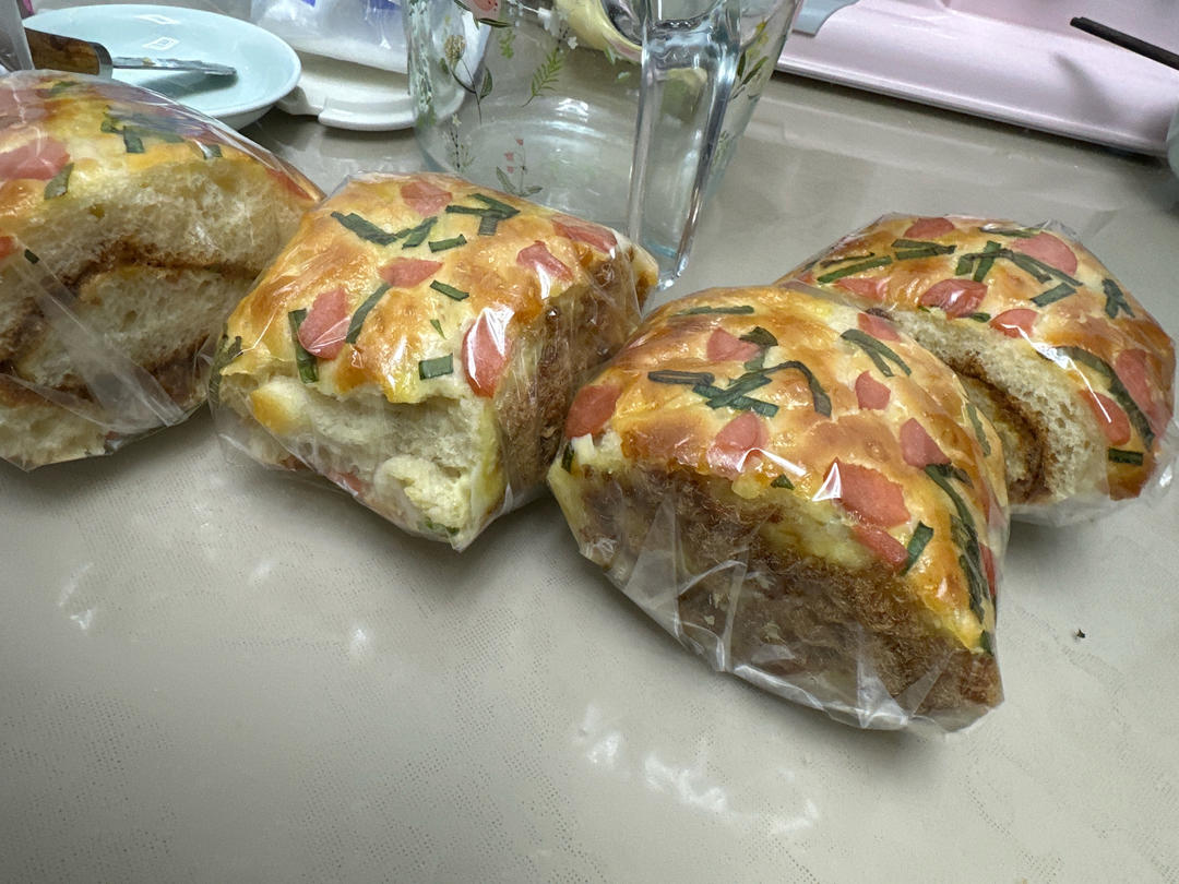 老式香葱肉松面包卷---记忆中小时候的味道