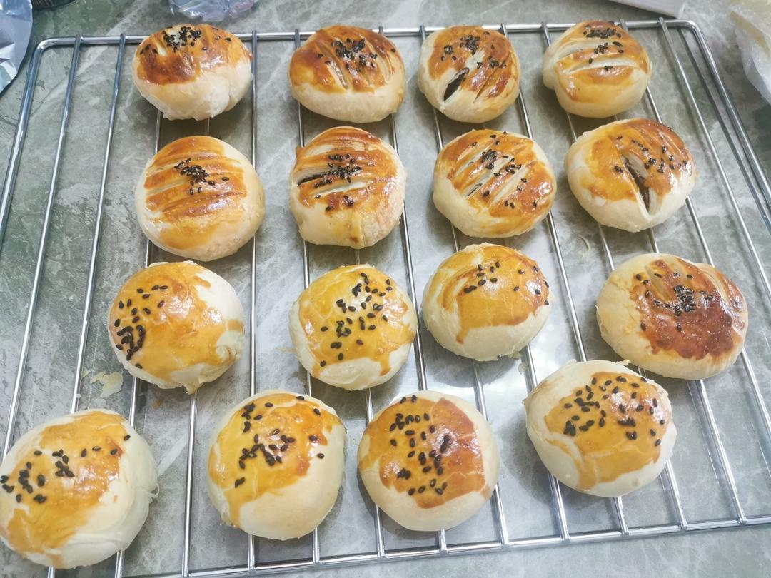 超简单 免揉 酥掉渣的蛋黄酥(超详细附全程视频)不破酥『万能酥皮』