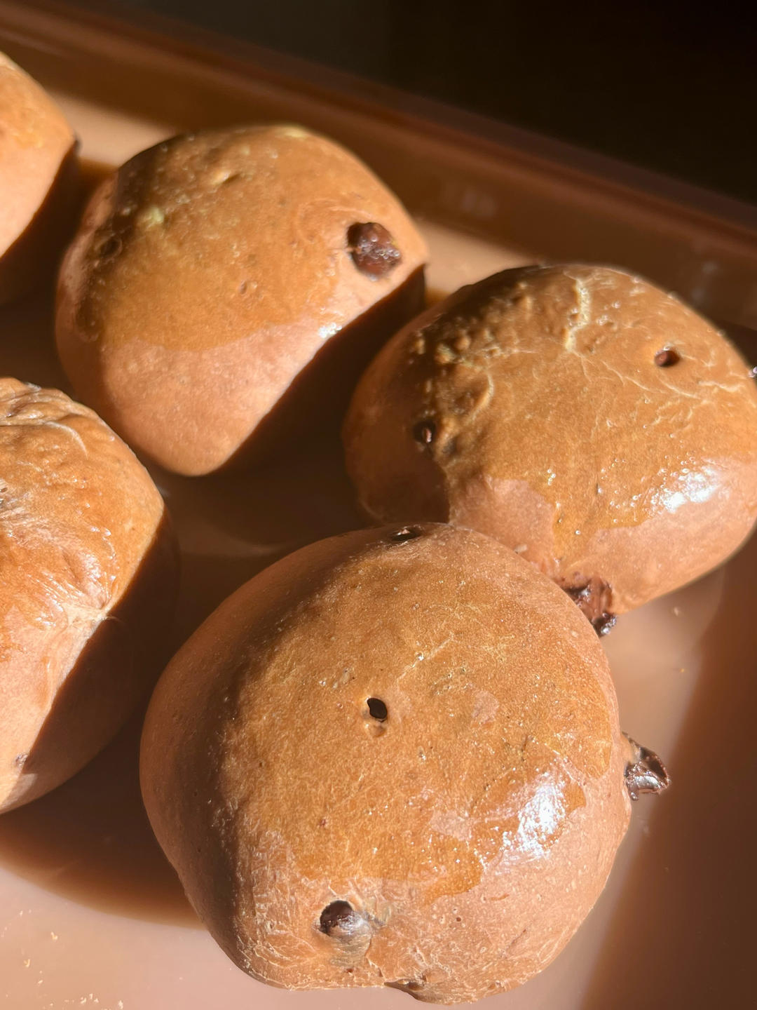 双重巧克力口感---爆浆可可小面包，好像也叫黑眼豆豆