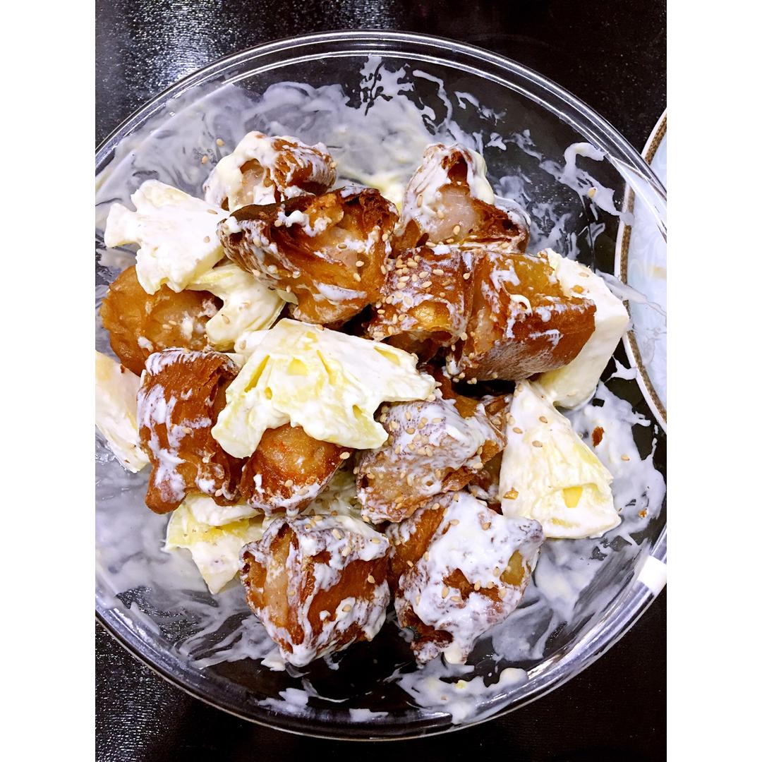 菠萝油条虾