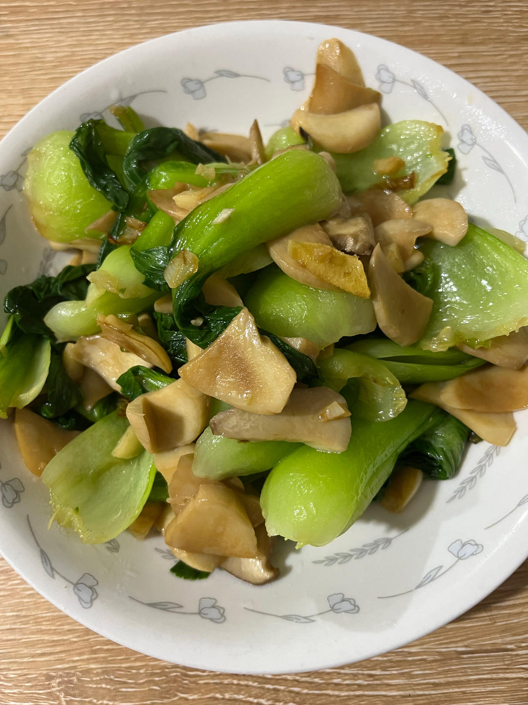 杏鲍菇油菜的做法