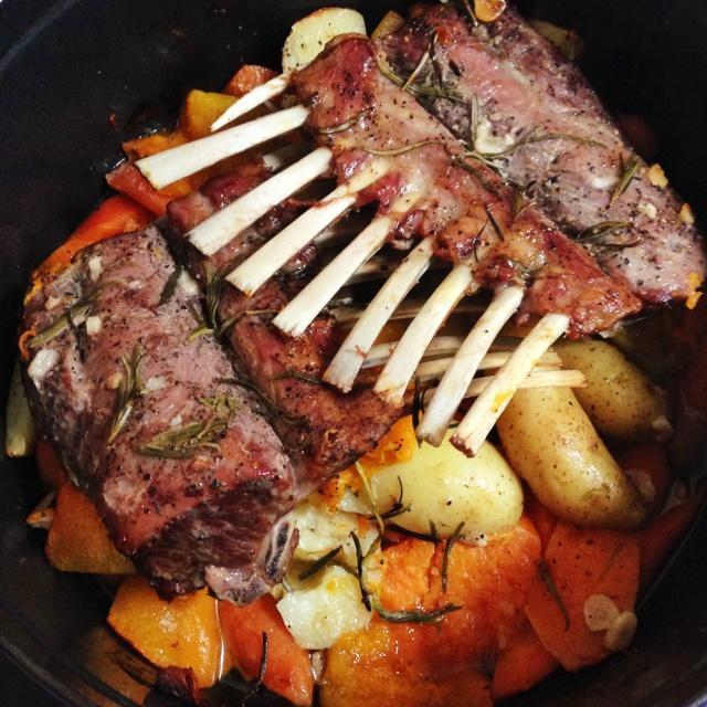 迷迭香烤小羊排
