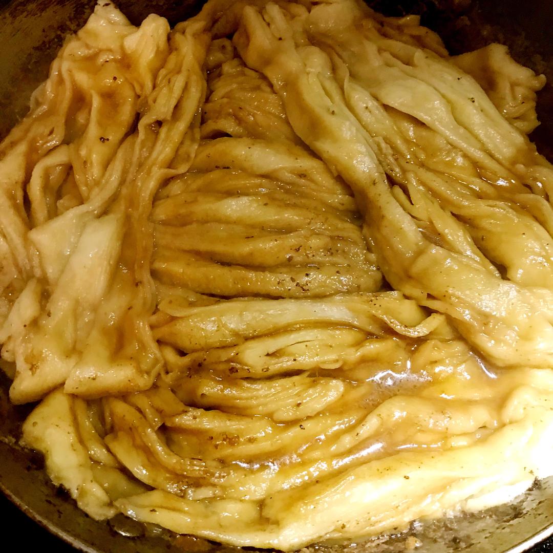 五花肉豆角粘卷子(平谷版)