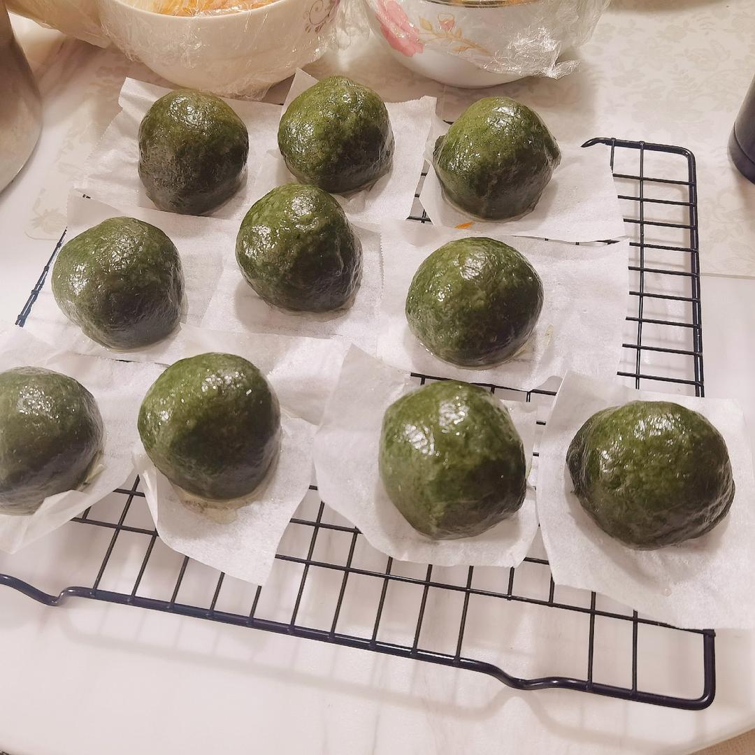 《Tinrry+》咸蛋黄肉松青团+红豆沙青团