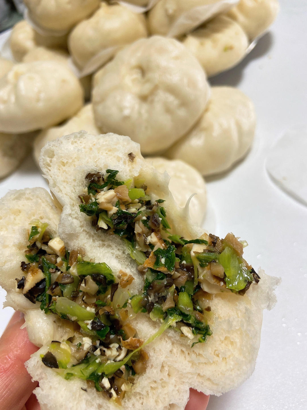 秒杀绿杨邨的香菇菜包