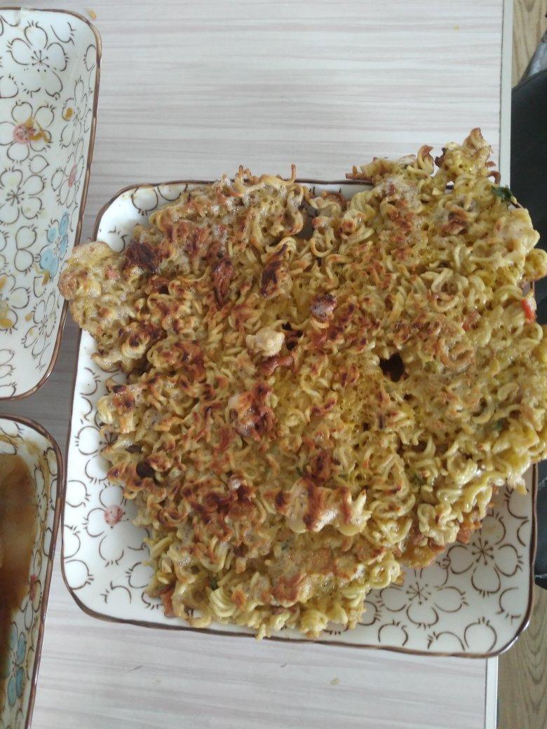 何炅版方便面鸡蛋饼