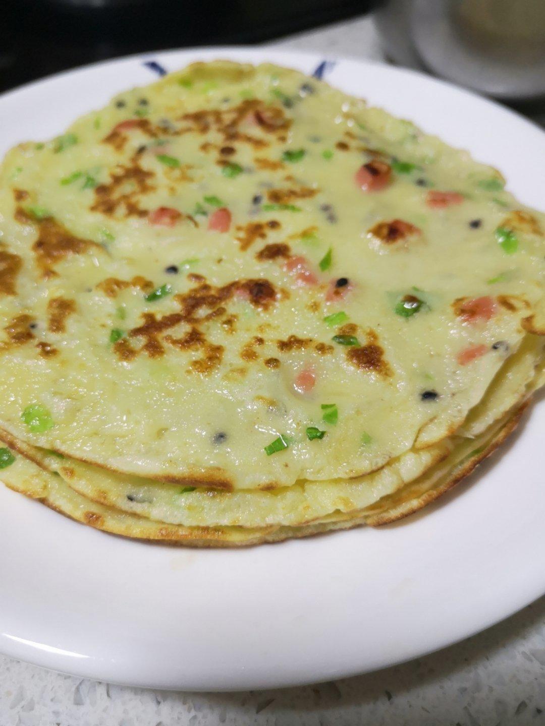 奶香葱花蛋饼（低筋面粉版）