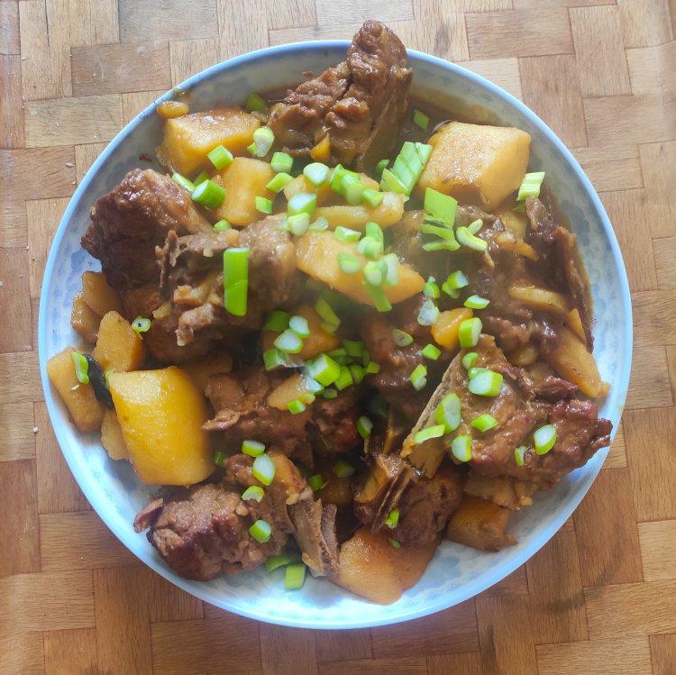 🔥巨好吃的红烧排骨炖土豆❗️懒人版轻松做拿手菜