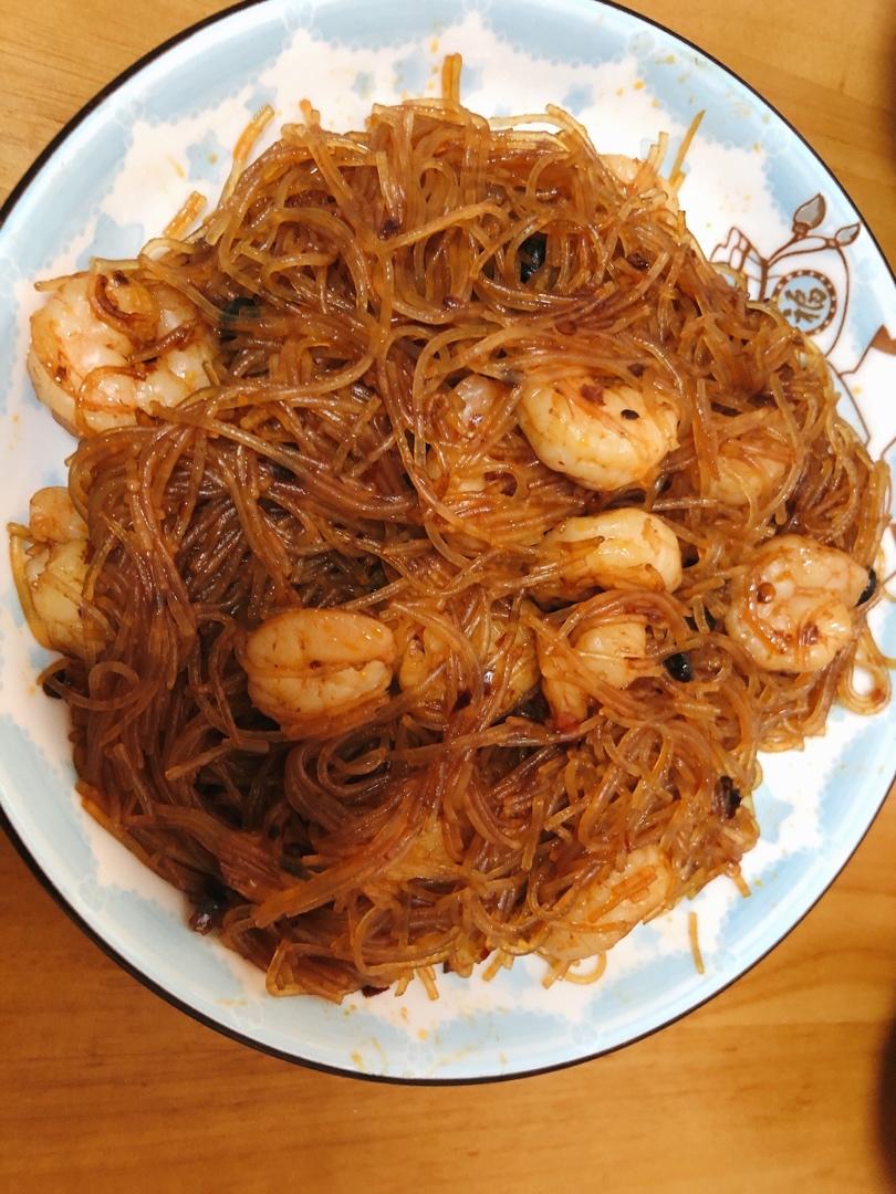 虾仁粉丝煲