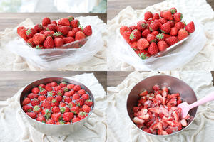 草莓冰激凌【冰淇淋机版本】的做法 步骤1