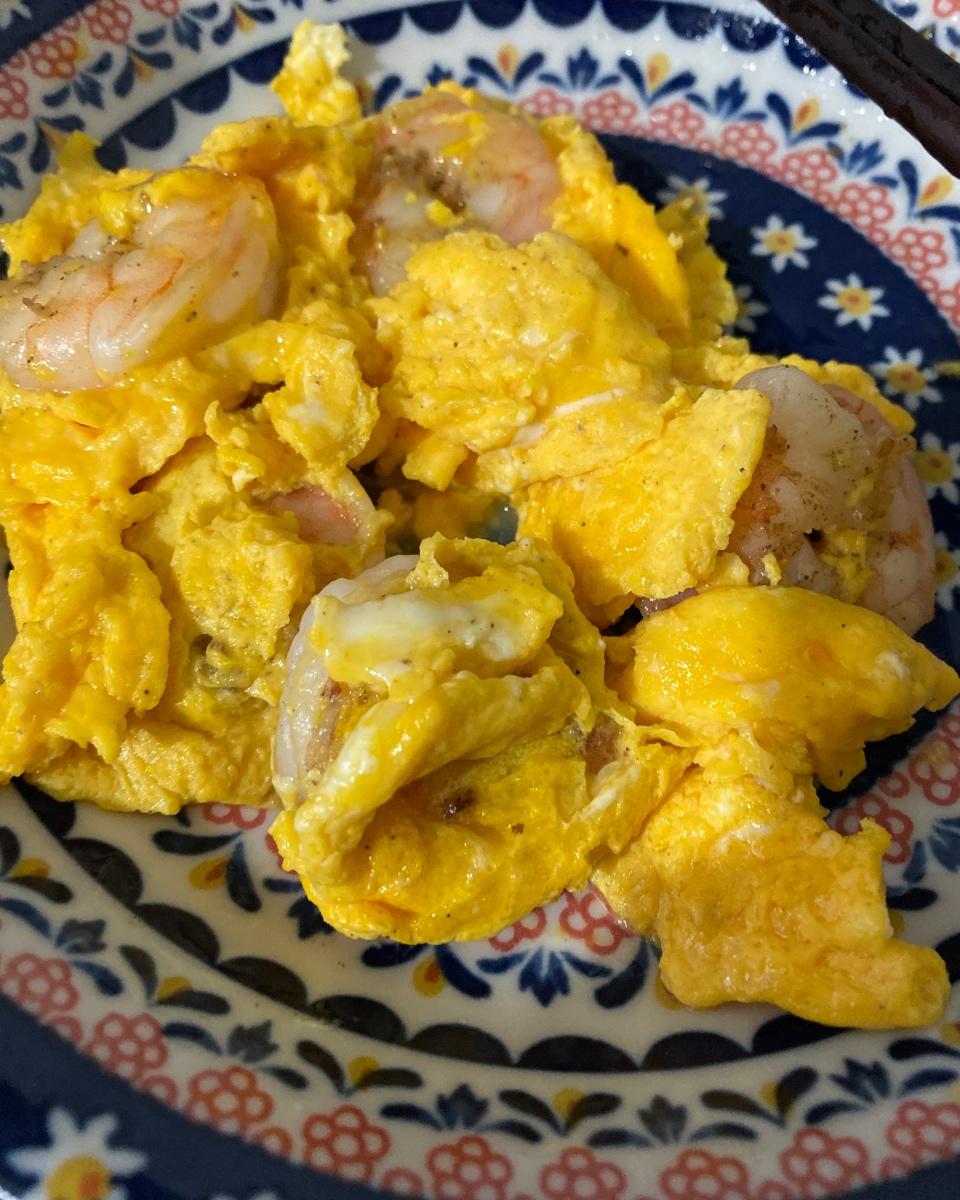 零失败超嫩滑蛋虾仁（饭）（不用淀粉）