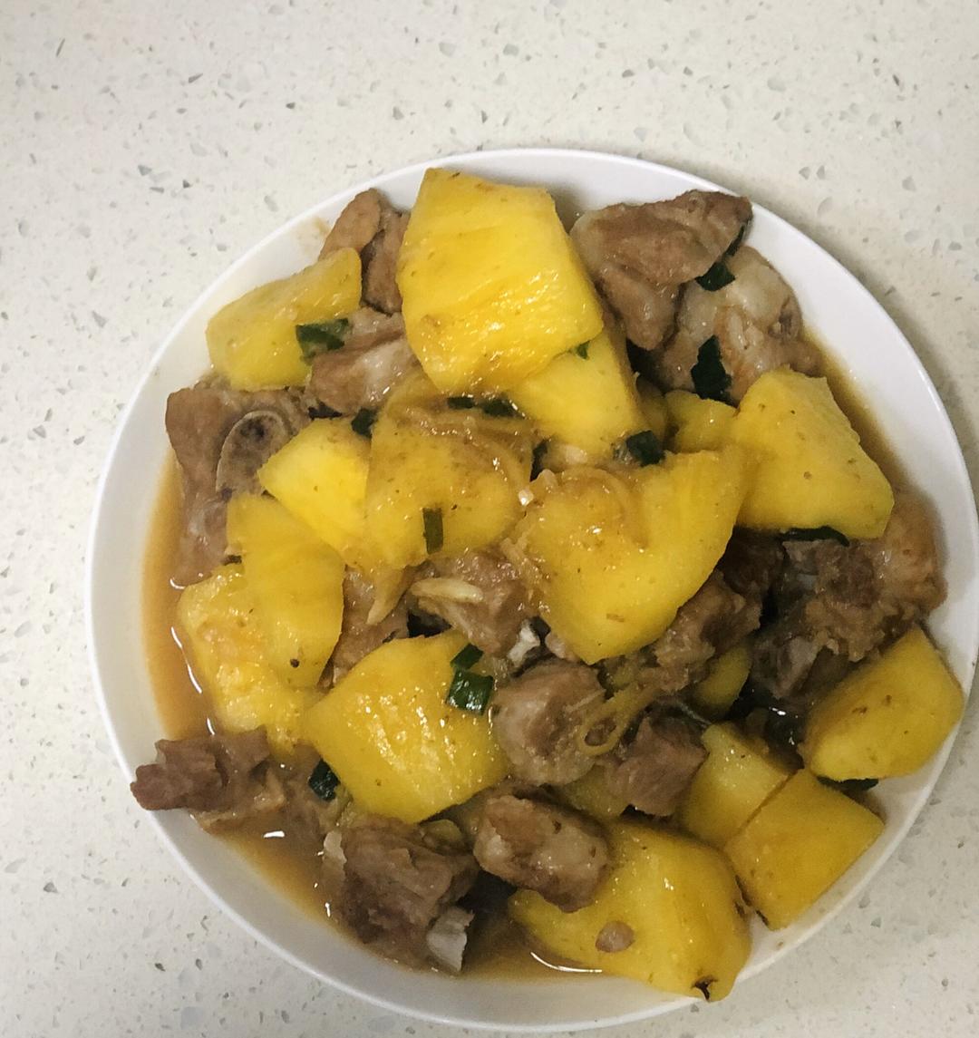 排骨炒菠萝的做法