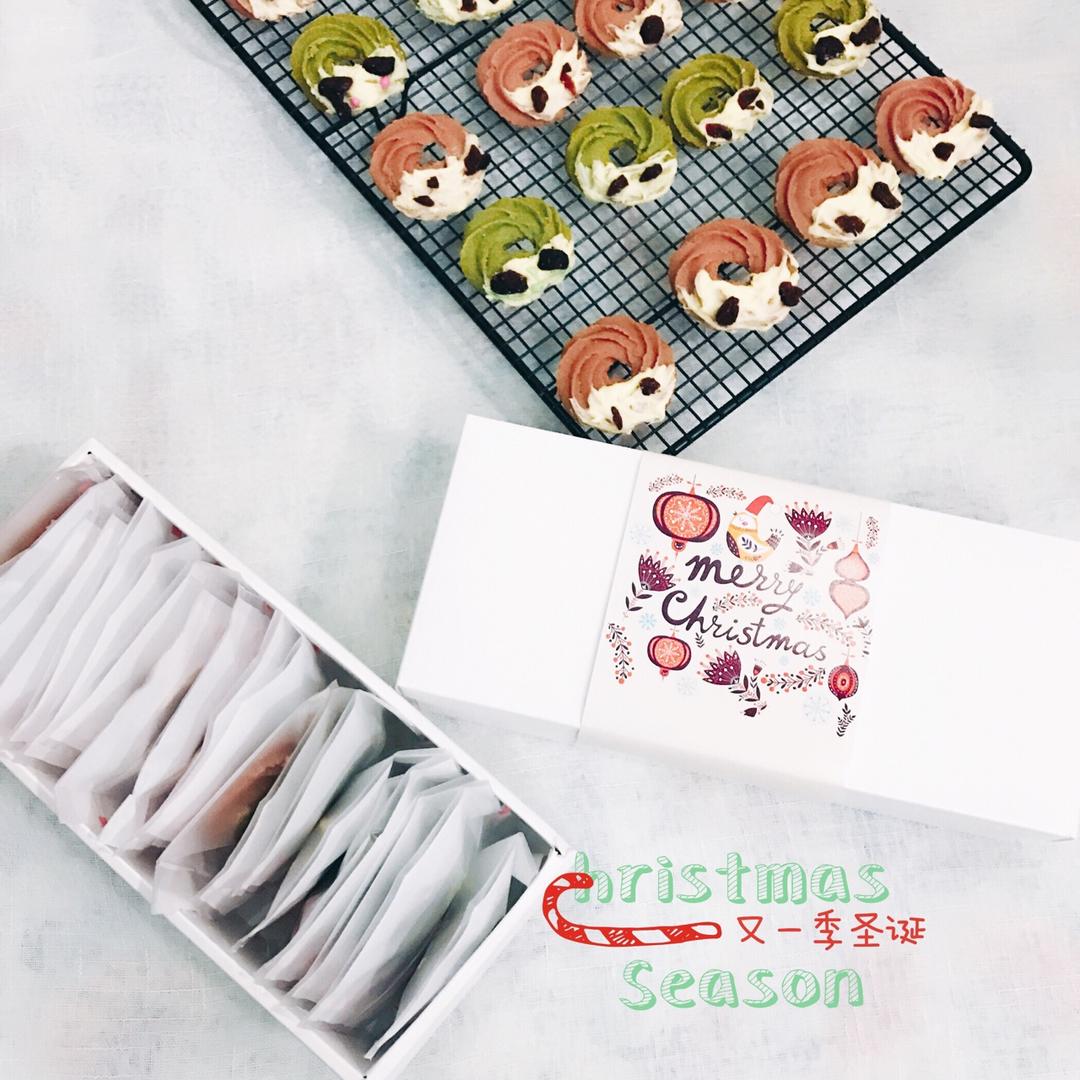 【圣诞花环】抹茶曲奇