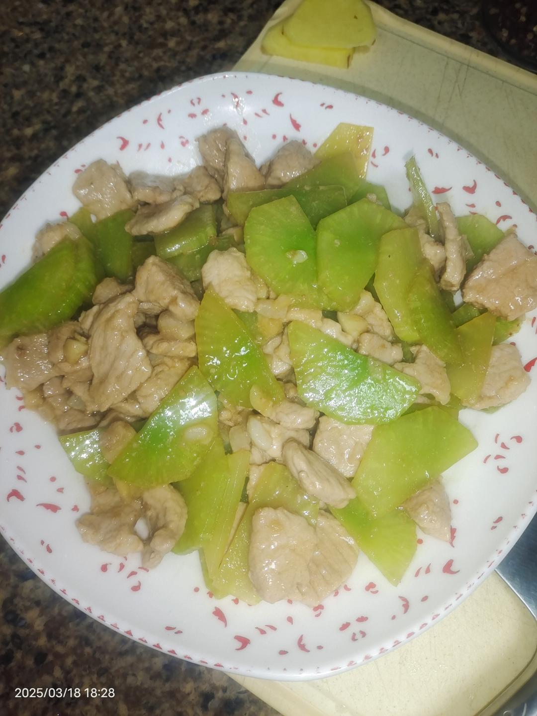 莴笋肉片