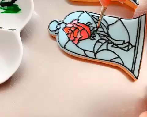 糖霜饼干之玻璃彩绘画法