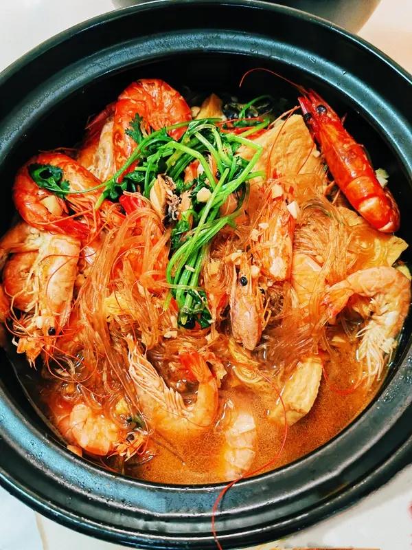 蒜蓉粉丝虾煲