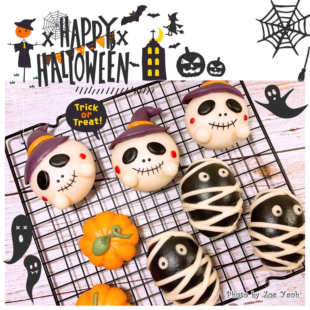 可爱造型馒头 万圣节快乐🎃不给糖就捣蛋👻