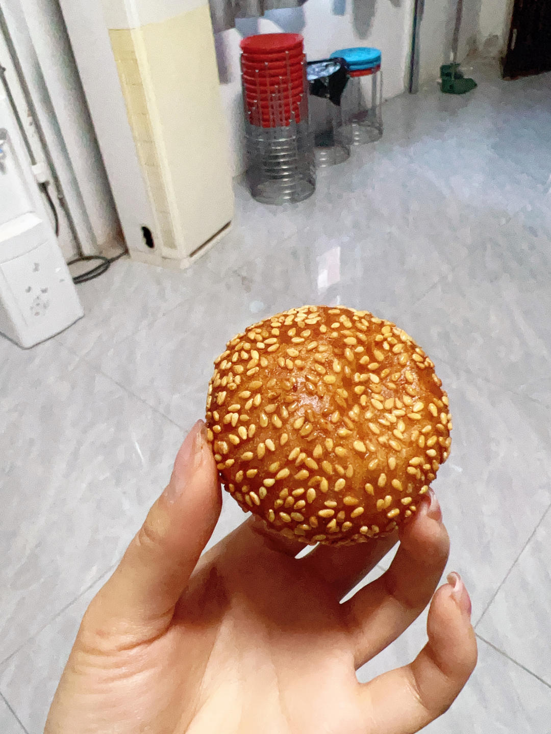 自制空心麻圆
