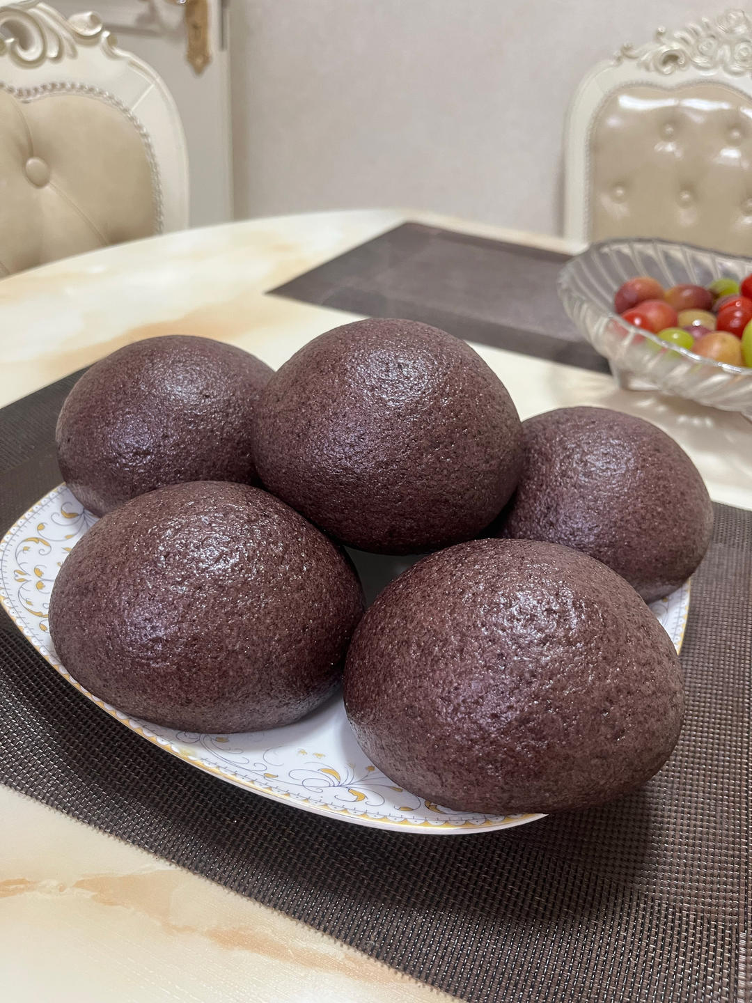 黑米馒头