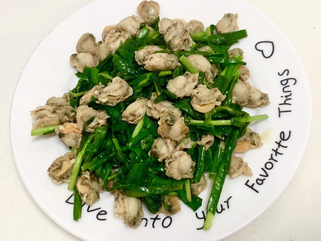 韭菜炒扇贝