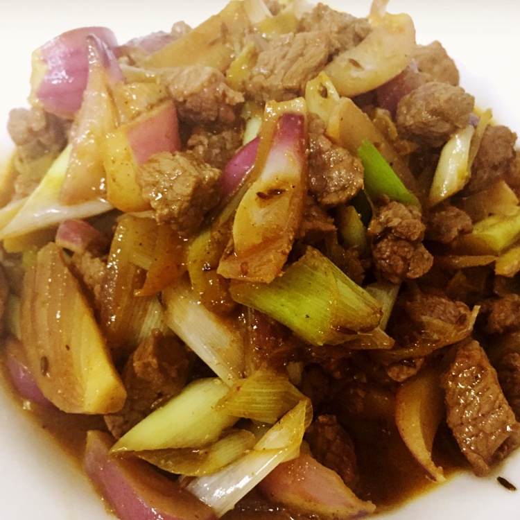 孜然羊肉粒