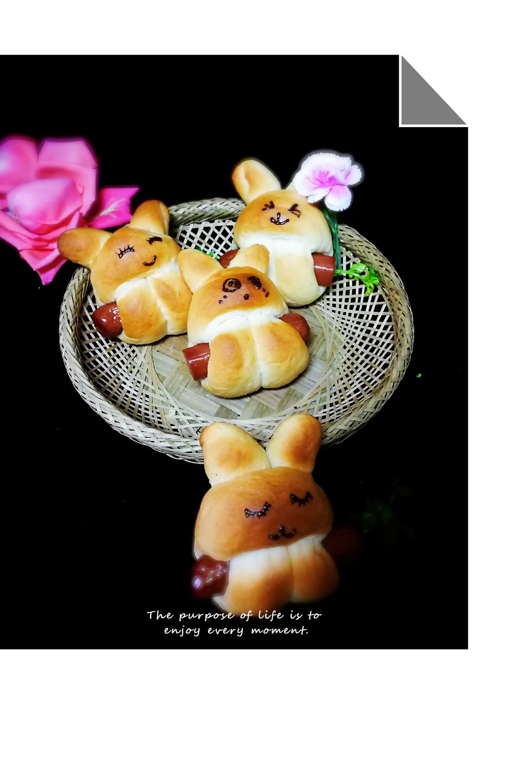 萌兔热狗面包的做法