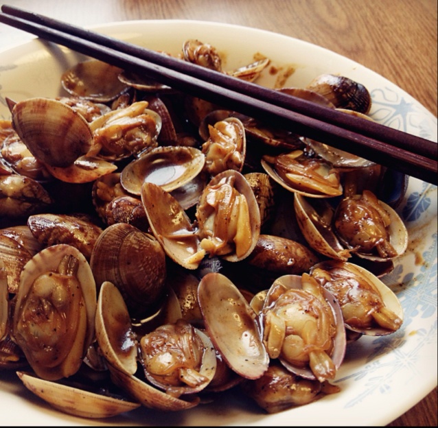 招牌黑胡椒炒花蛤