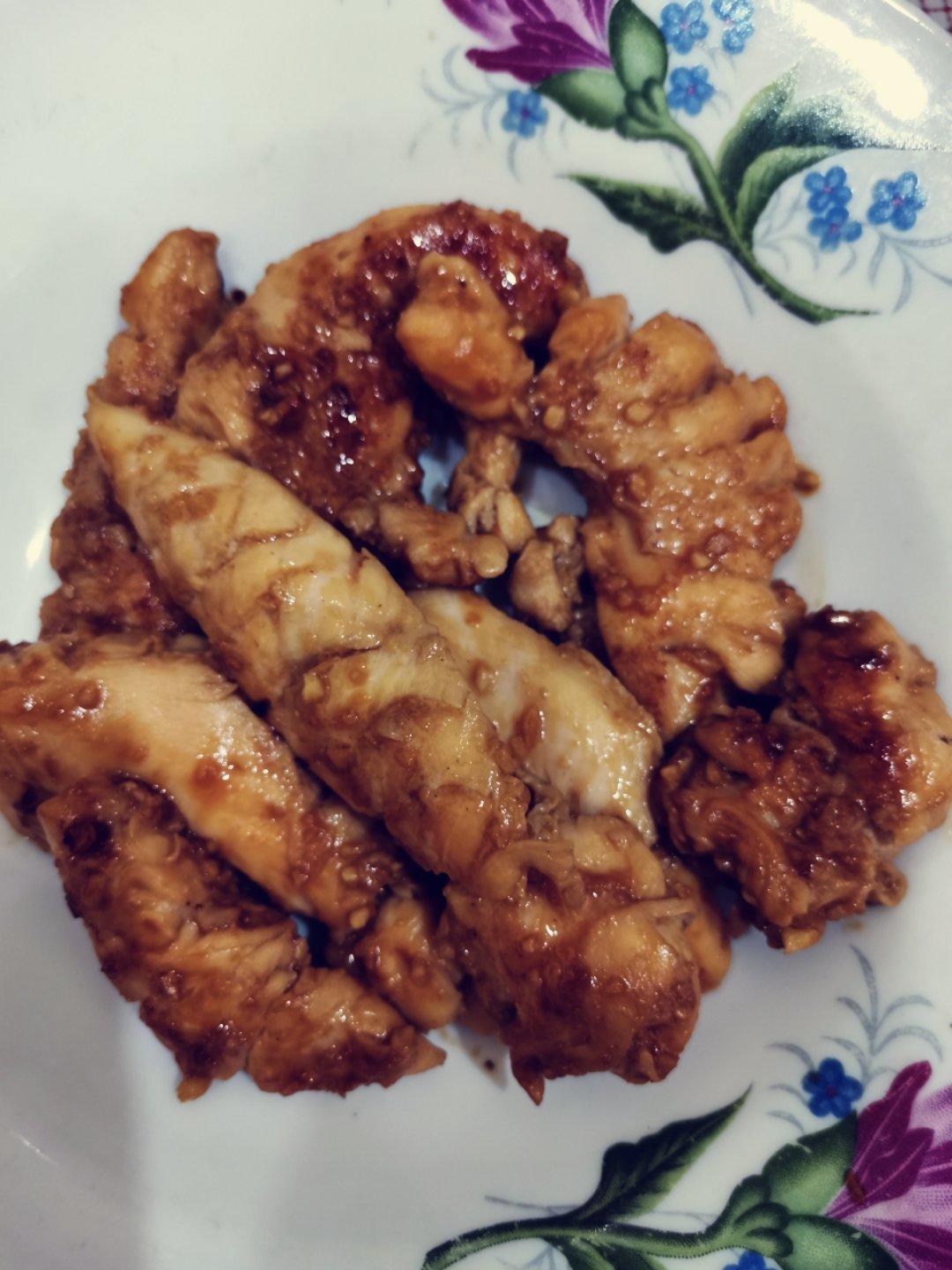 低脂低卡蜜汁香煎鸡胸肉