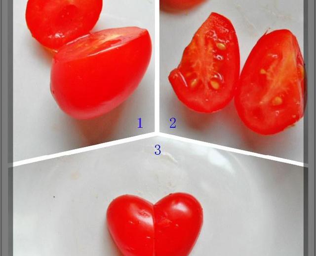 可爱的心型西红柿