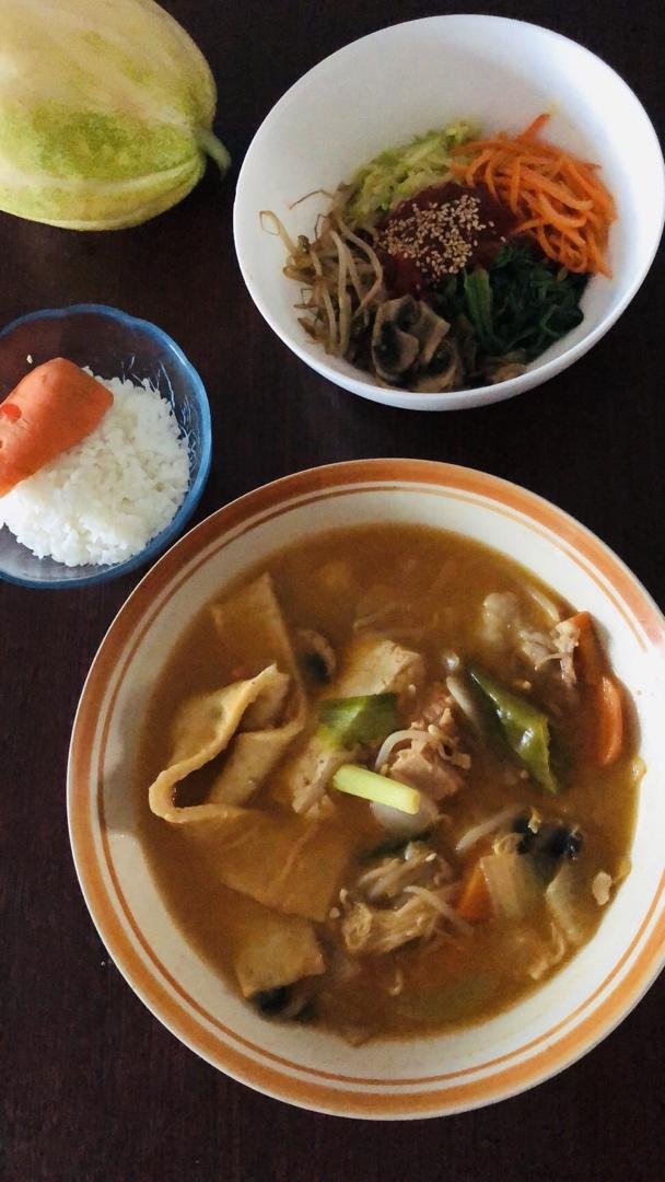 大酱汤&小萝卜泡菜拌饭