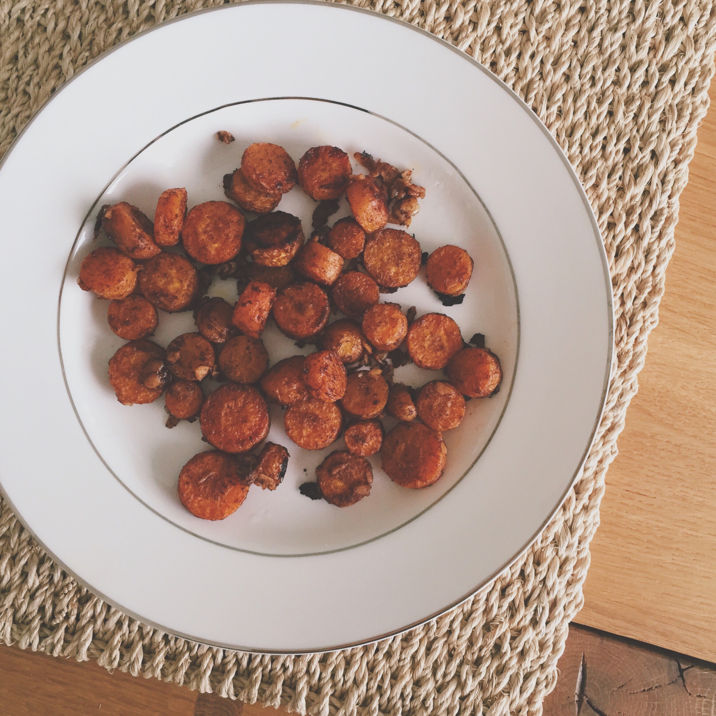 烤胡萝卜沙拉(Red roasted carrots)