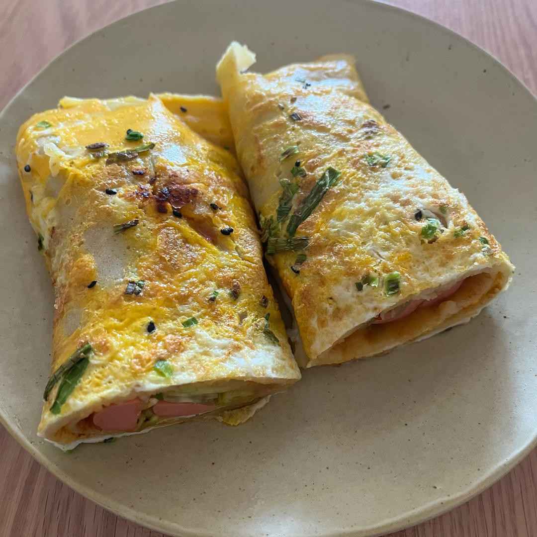 秒杀早餐摊不破皮大煎饼，步骤超详细