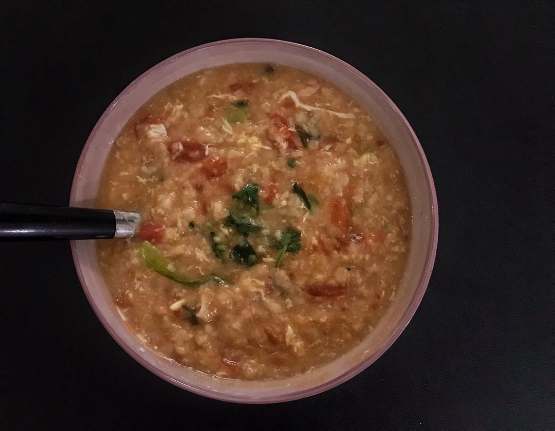 西红柿鸡蛋疙瘩汤