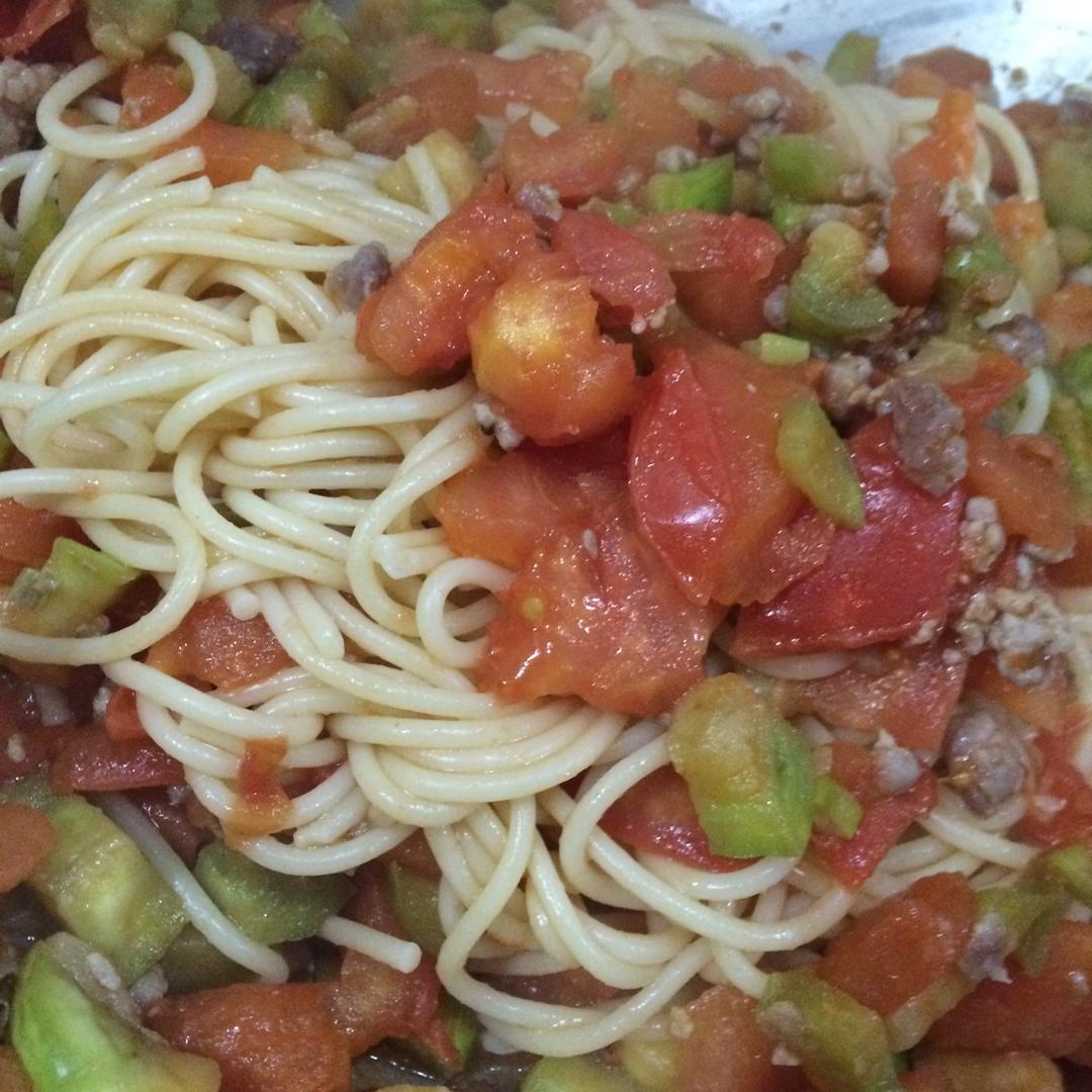 西红柿茄子意面🍝
