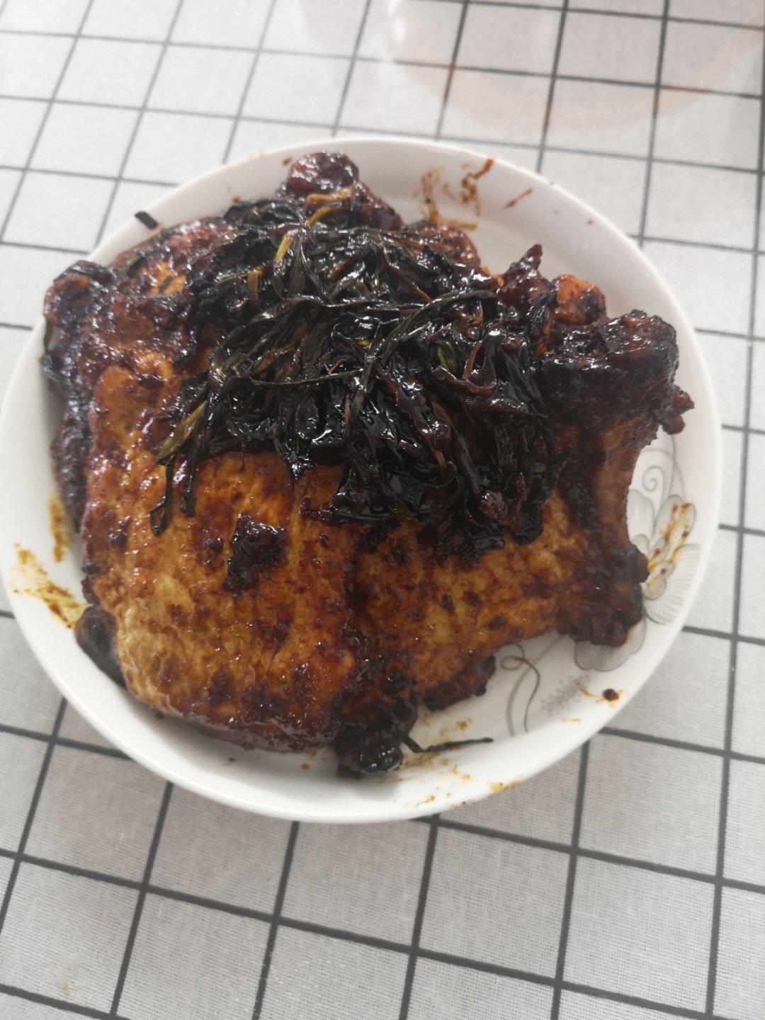 超嫩超香的葱烤大排