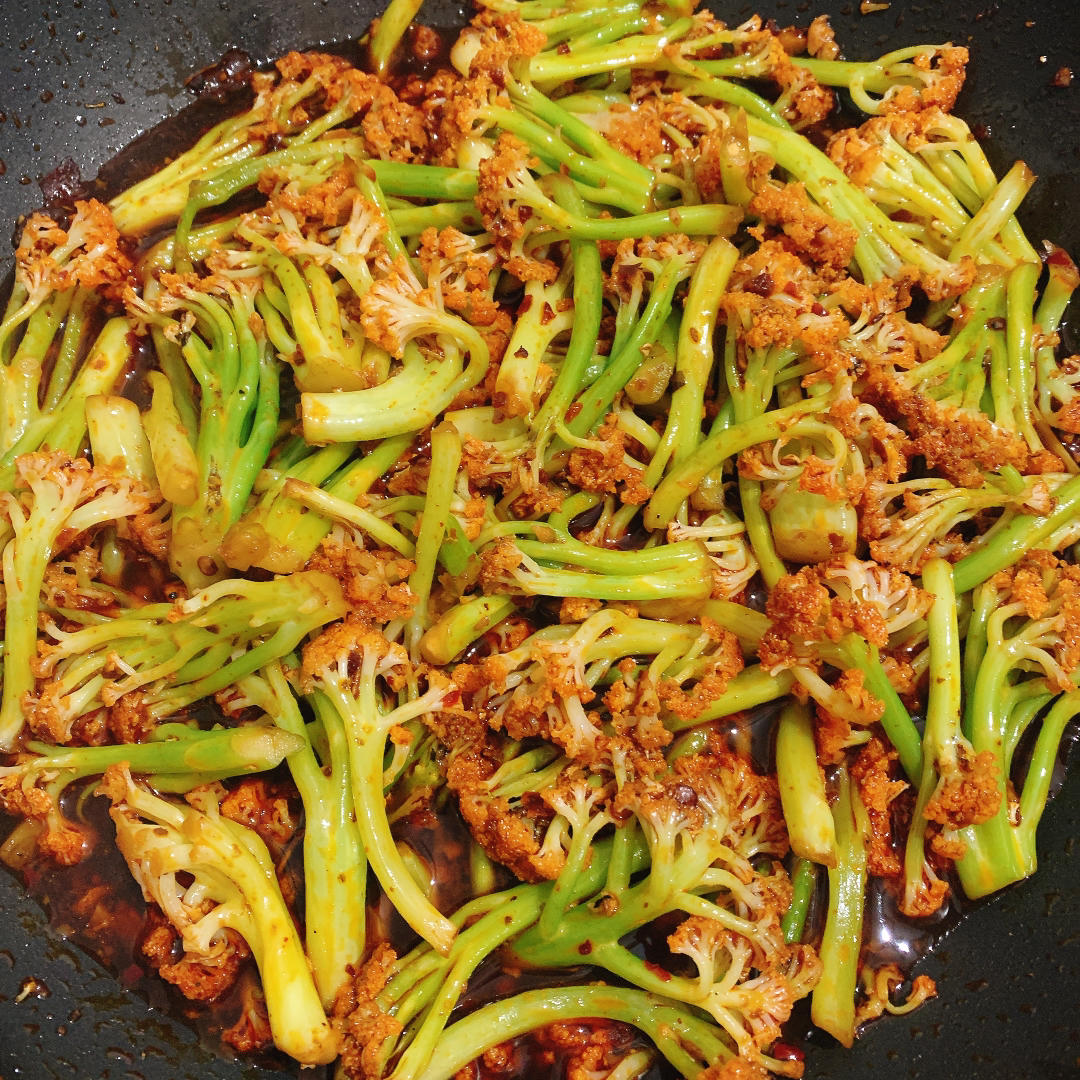 老丁的私房菜-干锅花菜