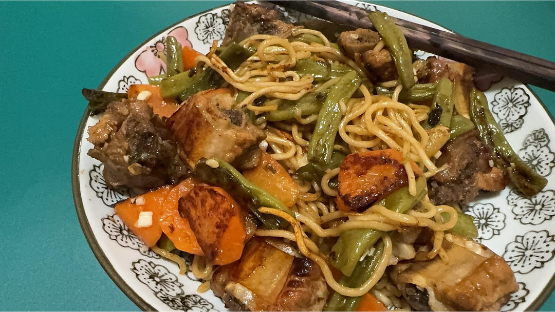 豆角排骨焖面￨真的无敌好吃