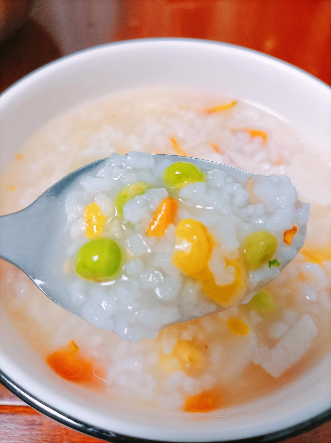 蔬菜虾仁粥
