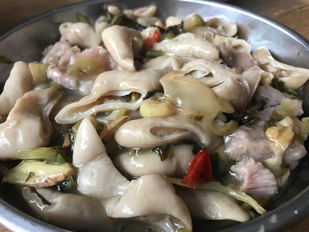 酸菜炒大肠（附超详细大肠清洗步骤）