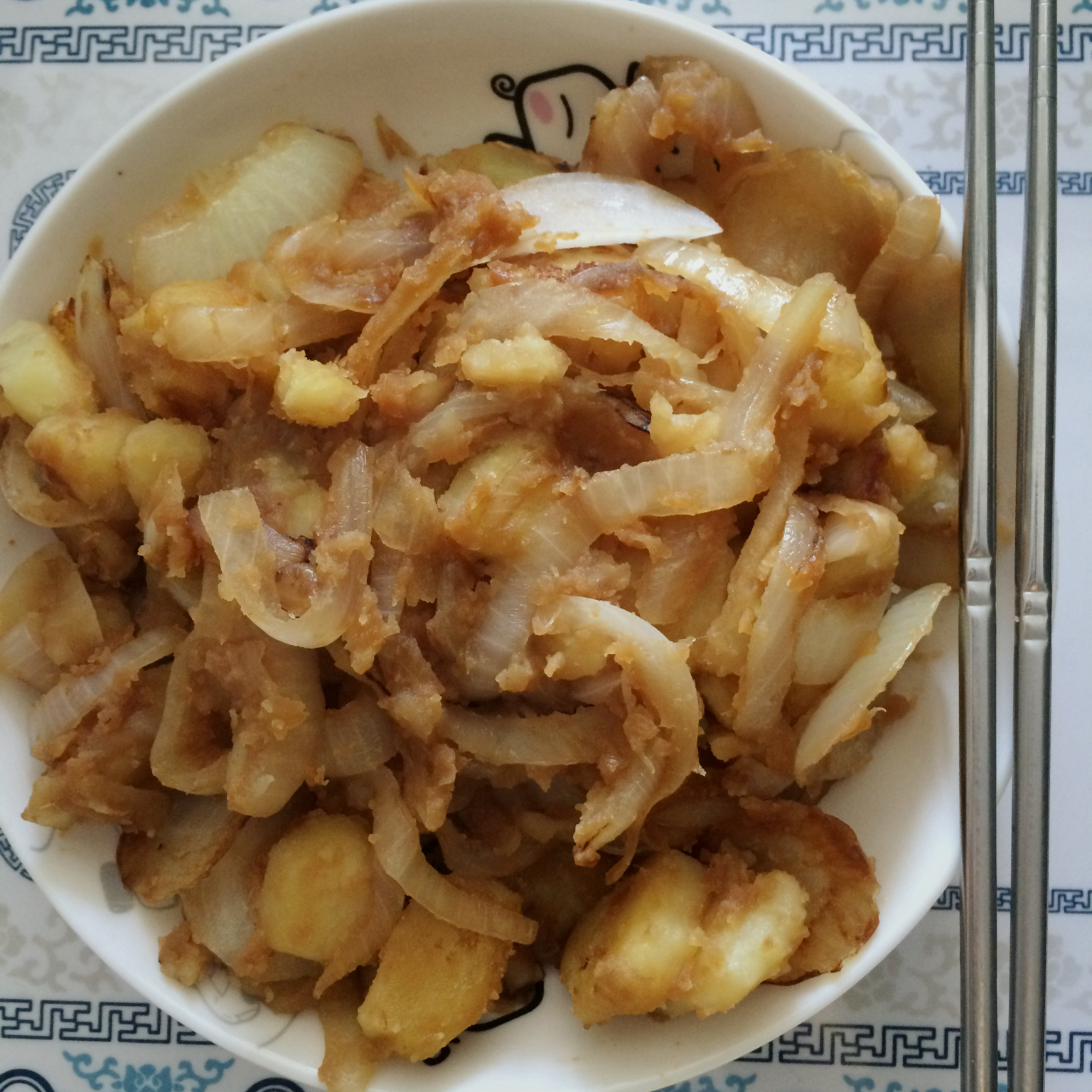 洋葱炒土豆