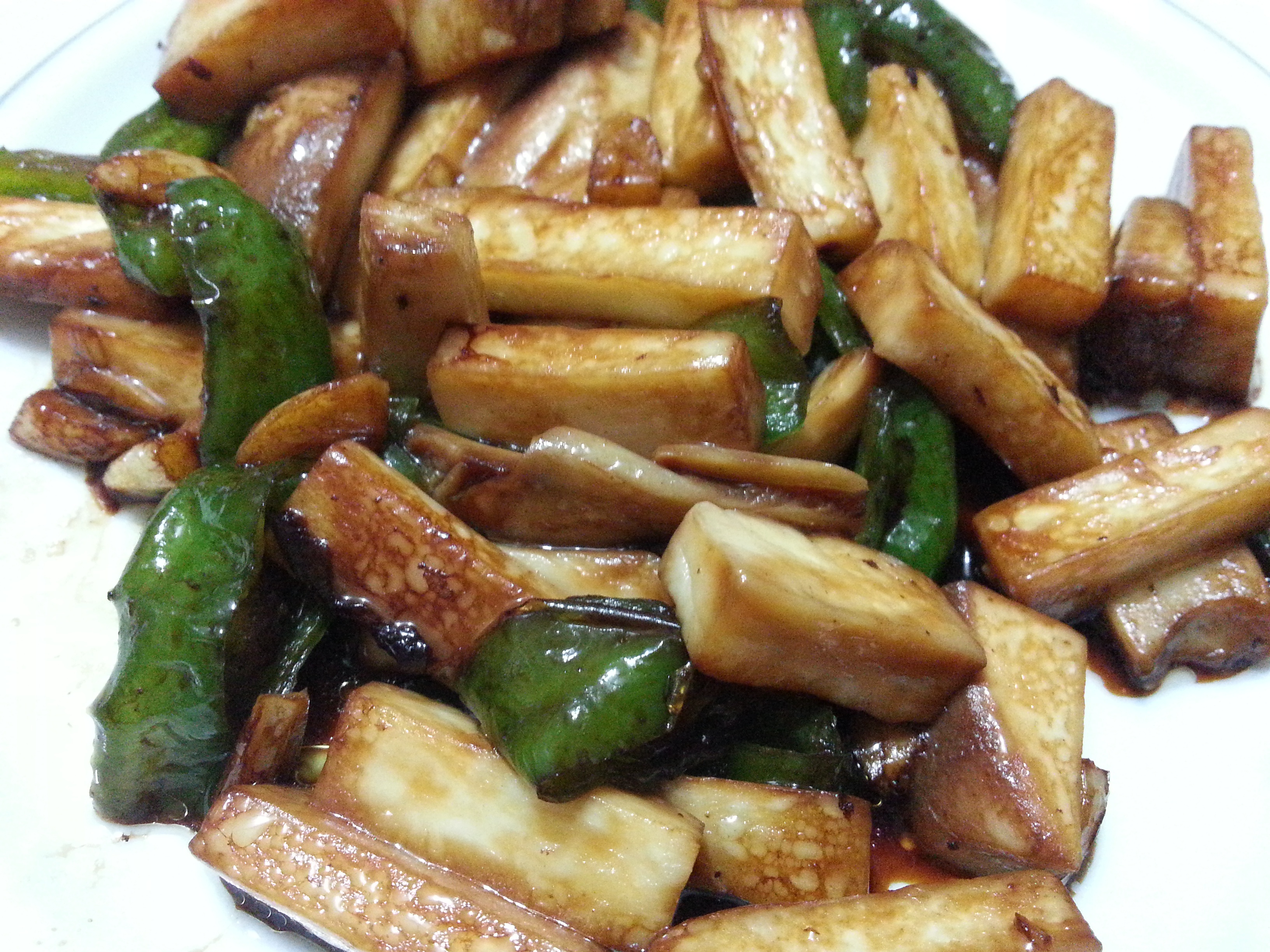 青椒素炒杏鲍菇